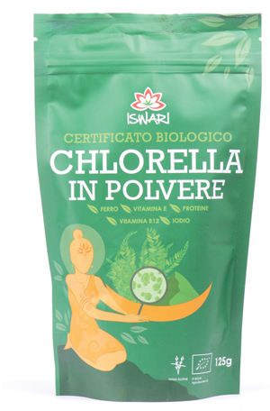 CHLORELLA POLVERE BIO 125 G ISWARI - dottorbianchi.it