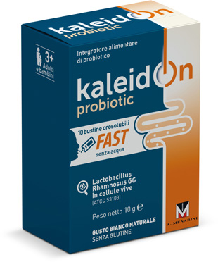 KALEIDON PROBIOTIC FAST BIANCO NATURALE 10 BUSTE OROSOLUBILI - dottorbianchi.it