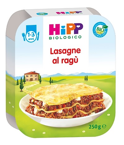 HIPP BIO LASAGNE AL RAGU VASCHETTA 250 G - dottorbianchi.it