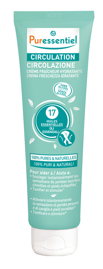 PURESSENTIEL CREMA CIRCOLAZIONE FRESCHEZZA IDRATANTE GAMBE EI STANCHI 100 ML - dottorbianchi.it