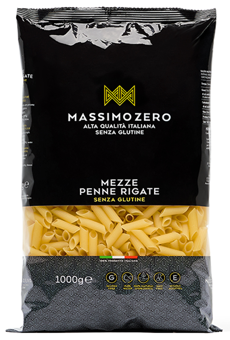 MASSIMO ZERO MEZZE PENNE RIGATE 1 KG - dottorbianchi.it