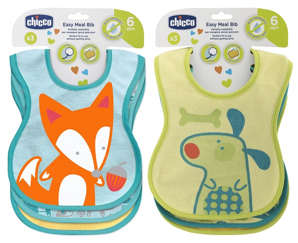 CHICCO BAVAGLINE PAPPA 6M+ 3PZ NEUTRE - dottorbianchi.it
