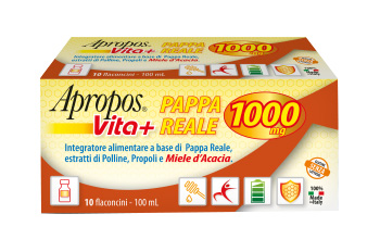APROPOS VITA+ PAPPA REALE 1000MG 10 FLACONCINI DA 10 ML - dottorbianchi.it