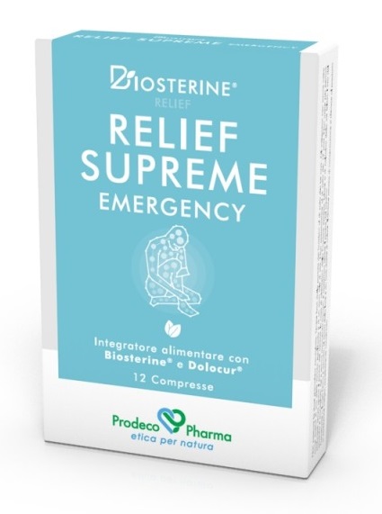 BIOSTERINE RELIEF SUPREME EMERGENCY 12 COMPRESSE - dottorbianchi.it