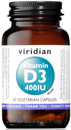 VIRIDIAN VITAMIN D3 400IU 30CPS - dottorbianchi.it