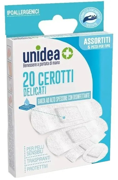 CEROTTO UNIDEA MISURE ASSORTITE TESSUTO NON TESSUTO 20 PEZZI - dottorbianchi.it