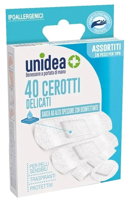 CEROTTO UNIDEA MISURE ASSORTITE TESSUTO NON TESSUTO 40 PEZZI - dottorbianchi.it