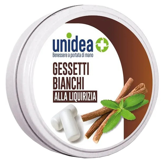 UNIDEA CARAMELLE GESSETTI LIQUIRIZIA 40G - dottorbianchi.it