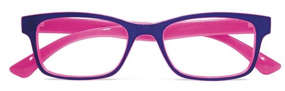 OCCHIALE DA LETTURA PREMONTATO TWINS SILVER ARTEMIDE FUXIA +1,00 - dottorbianchi.it