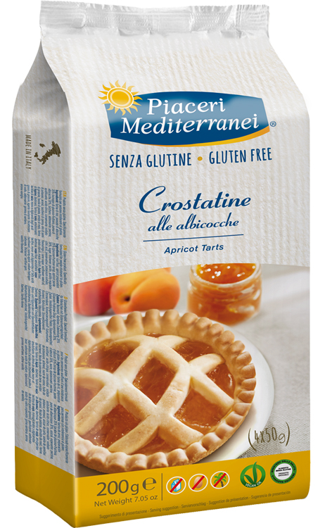 PIACERI MEDITERRANEI LE BONTA' DEL MATTINO CROSTATINE ALL'ALBICOCCA 4 X 50 G - dottorbianchi.it