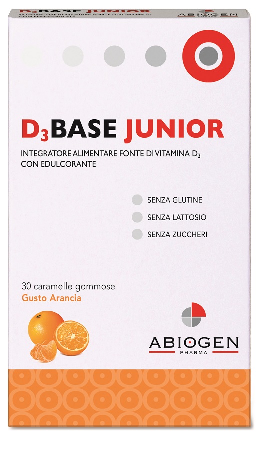 D3BASE JUNIOR 30 CARAMELLE GOMMOSE ARANCIA - dottorbianchi.it