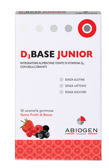 D3BASE JUNIOR 30 CARAMELLE GOMMOSE FRUTTI DI BOSCO - dottorbianchi.it