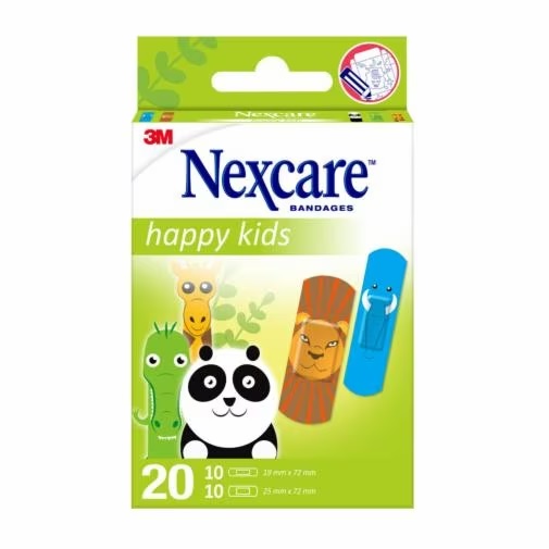 CEROTTI NEXCARE KIDS PLASTERS ANIMALS 20 PEZZI ASSORTITI - dottorbianchi.it