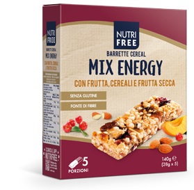 NUTRIFREE BARRETTE CEREAL MIX ENERGY 28 G X 5 - dottorbianchi.it