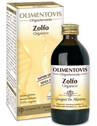 ZOLFO ORGANICO OLIMENTOVIS 200 ML - dottorbianchi.it