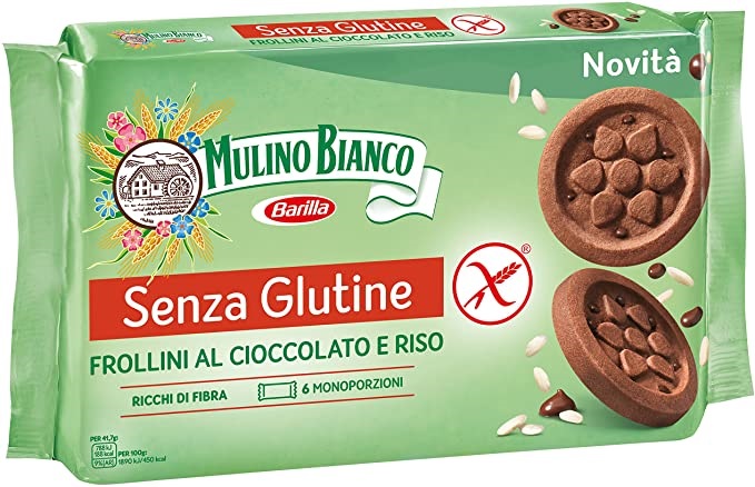 MULINO BIANCO SENZA GLUTINE FROLLINI AL CIOCCOLATO E RISO 6 MONOPORZIONI DA 41,66 G - dottorbianchi.it