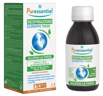 PURESSENTIEL SCIROPPO TOSSE RESPIRAZIONE DISPOSITIVO MEDICO 125 ML - dottorbianchi.it