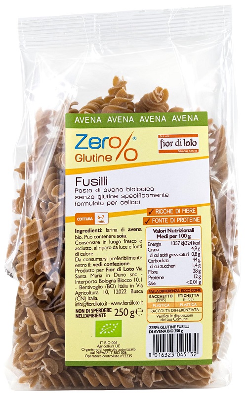 FUSILLI DI AVENA 250 G - dottorbianchi.it