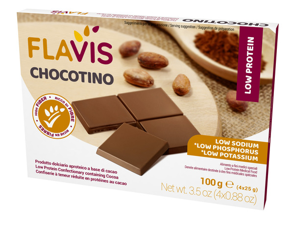 FLAVIS CHOCOTINO 4 PORZIONI DA 25 G - dottorbianchi.it