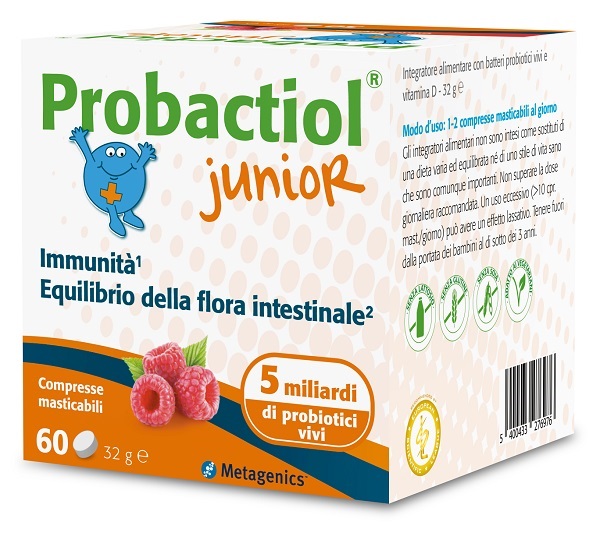 PROBACTIOL JUNIOR 60 COMPRESSE MASTICABILI NEW - dottorbianchi.it