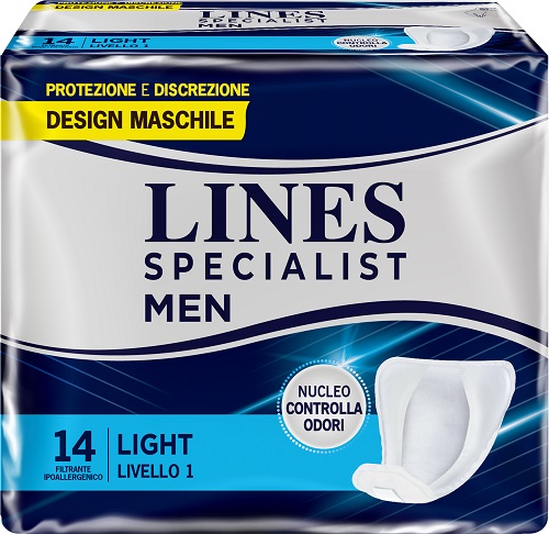 PANNOLONI LINES SPECIALIST MEN LIVELLO 1 14 PEZZI - dottorbianchi.it