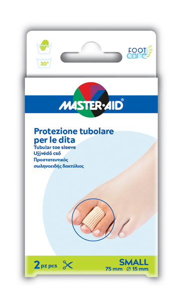 TUBO IN GEL MASTER-AID ELASTICIZZATO S 7,5 CM 2 PEZZI - dottorbianchi.it