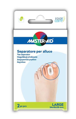 SEPARATORE DITA IN GEL MASTER-AID PER ALLUCE L 2 PEZZI - dottorbianchi.it