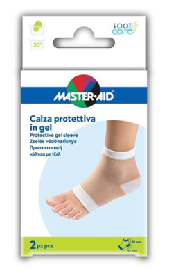 CALZA MASTER-AID CON PROTEZIONE IDRATANTE IN GEL 2 PEZZI - dottorbianchi.it