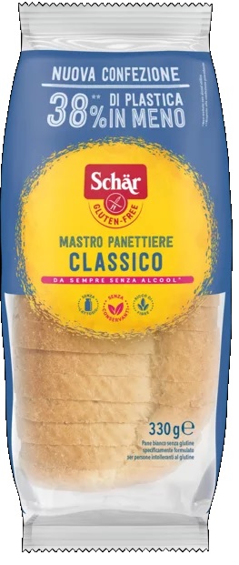 SCHAR CLASSICO DEL MASTRO PANETTIERE PANE BIANCO SENZA LATTOSIO 330 G - dottorbianchi.it