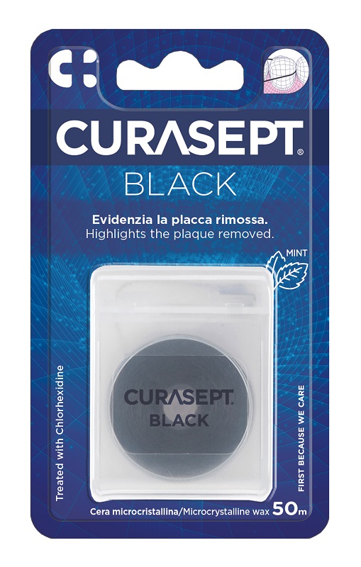 CURASEPT FLOSS CERATO NERO CLOREXIDINA - dottorbianchi.it