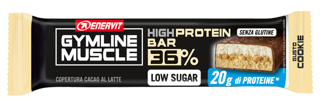 GYMLINE 20 G PROTEINBAR COOKIE 55 G - dottorbianchi.it