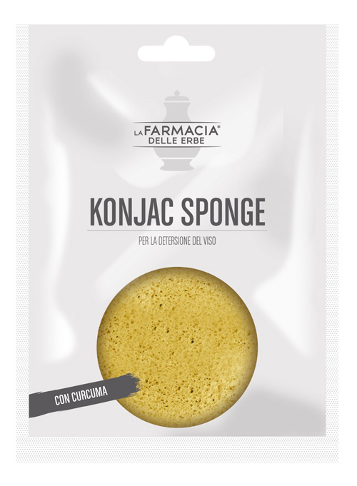 FDE KONJAC SPONGE CURCUMA 1 PEZZO - dottorbianchi.it