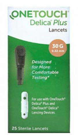 LANCETTE PUNGIDITO ONETOUCH DELICA PLUS 25 PEZZI - dottorbianchi.it
