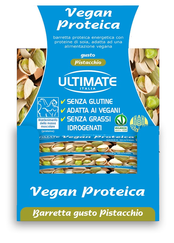 ULTIMATE BARRETTA VEGAN PROTEICA PISTACCHIO 24 X 40 G - dottorbianchi.it