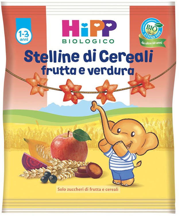 HIPP BIO STELLINE FRUTTA VERDURA 30 G - dottorbianchi.it