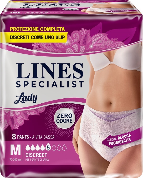 LINES SPECIALIST PANTS DISCREET M FARMA 8 PEZZI - dottorbianchi.it