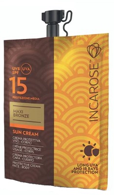 INCAROSE MAXI BRONZE SUN CREAM SPF15 50 ML - dottorbianchi.it