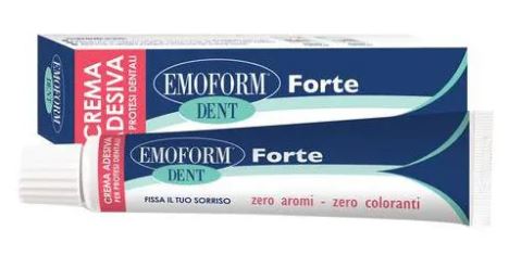 CREMA ADESIVA EMOFORM DENT FORTE PER PROTESI DENTALI 70 G - dottorbianchi.it