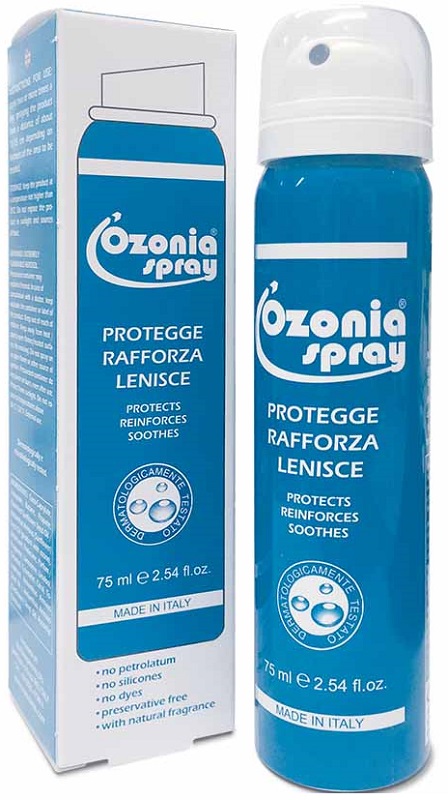OZONIA SPRAY A BASE DI OLIO OZONIZZATO PER CUTE E MUCOSE ARROSSATE INFIAMMATE DISTROFICHE SENSIBILI 75 ML - dottorbianchi.it