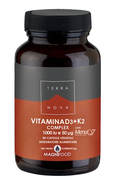 TERRANOVA VITAMINA D3 + K2 50 CAPSULE - dottorbianchi.it
