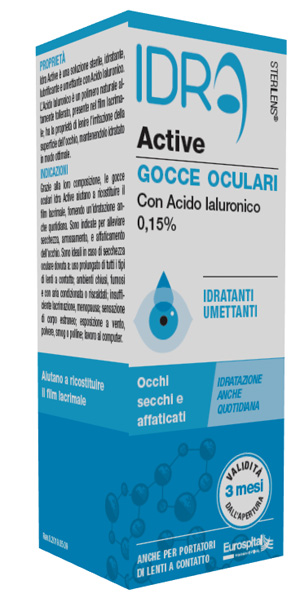 GOCCE OCULARI STERILENS IDRA ACTIVE 10 ML CON ACIDO IALURONICO 0,15% - dottorbianchi.it