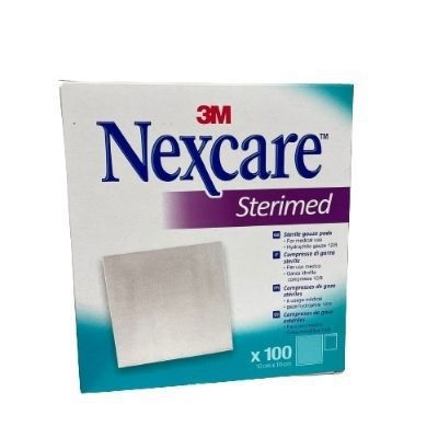 GARZA COMPRESSA NEXCARE STERIMED IN COTONE 20 FILI 18X40CM MULTILINGUAL 12 PEZZI - dottorbianchi.it