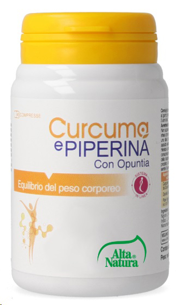 CURCUMA E PIPERINA CON OPUNTIA 45 COMPRESSE 900MG - dottorbianchi.it