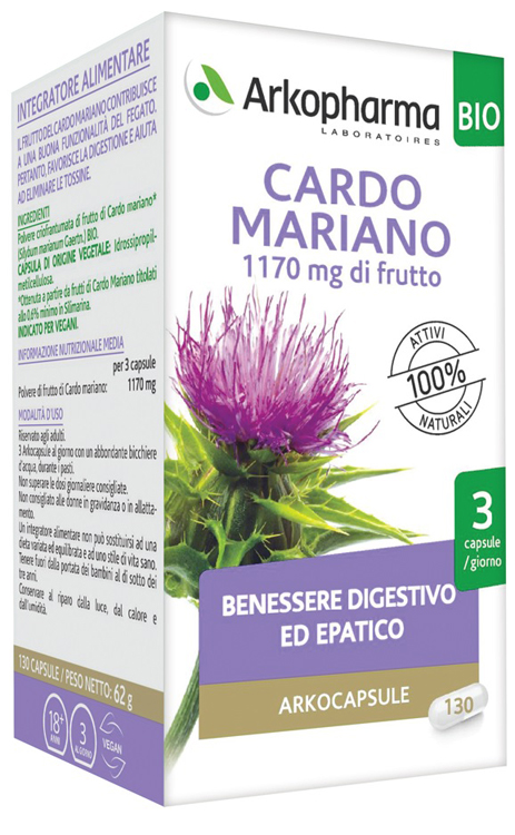ARKO CAPSULE CARDO MARIANO BIO 130 CAPSULE - dottorbianchi.it