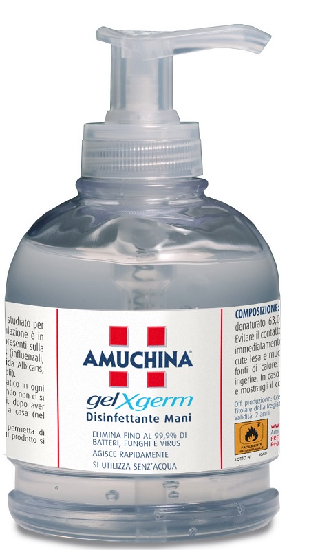 AMUCHINA GEL X-GERM DISINFETTANTE MANI 250 ML - dottorbianchi.it