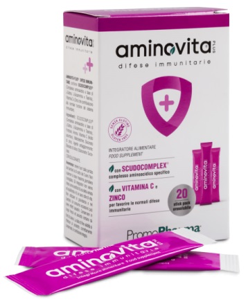 AMINOVITA PLUS DIFESE IMMUNITARIE 20 STICK PACK X 2,5 G - dottorbianchi.it
