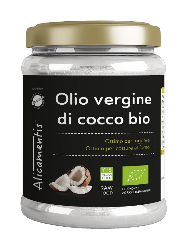 OLIO VERGINE DI COCCO BIO 500 ML ALICAMENTIS - dottorbianchi.it