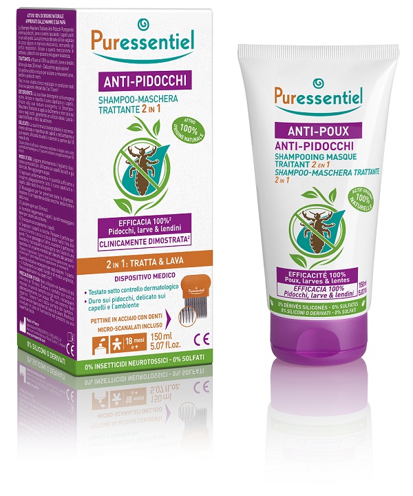 PURESSENTIEL SHAMPOO TRATTANTE ANTI-PIDOCCHI 150 ML - dottorbianchi.it