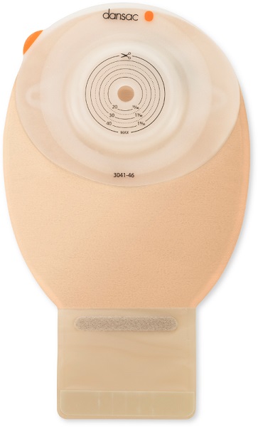 DANSAC NOVALIFE TRE 1 SACCA APERTA OPACA CONVEX MIDI PER ILEOSTOMIA CON FINESTRA RITAGLIABILE 15-37 MM 350 ML 10 PEZZI - dottorbianchi.it