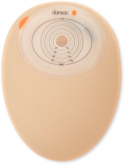 DANSAC NOVALIFE TRE 1 SACCA CHIUSA OPACA PIANA MAXI PER COLOSTOMIA CON FINESTRA RITAGLIABILE 15-55X70 MM 620 ML 30 PEZZI - dottorbianchi.it